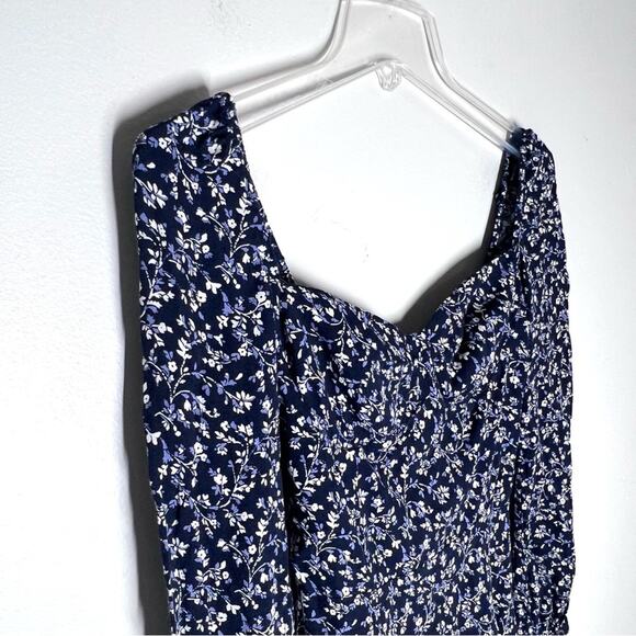 Reformation Sz 0 Mochi Dress in Twilight Floral Blue - Picture 3 of 8